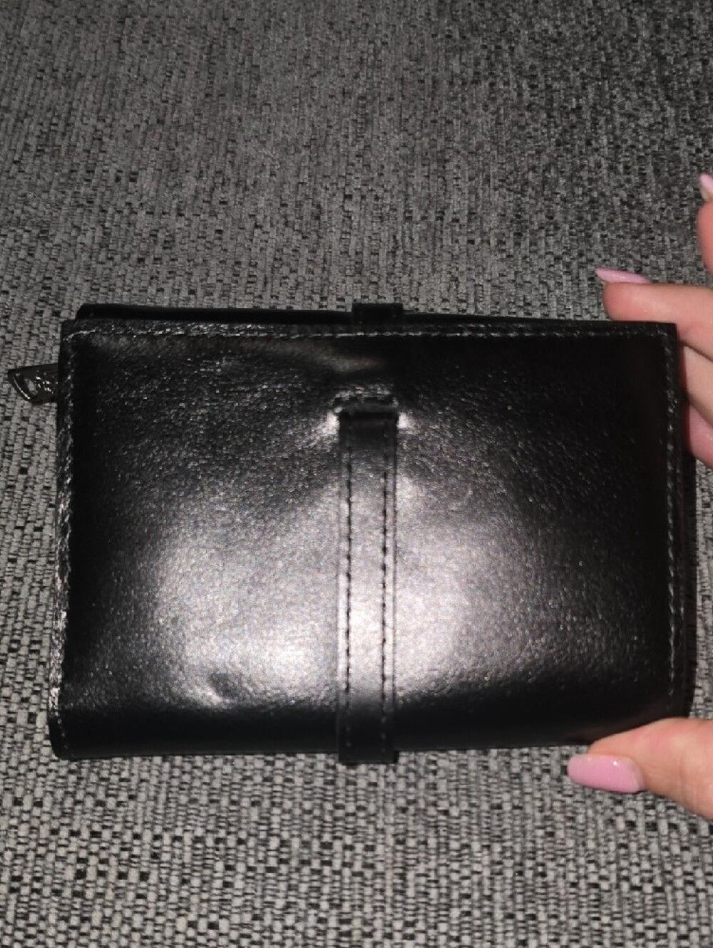 Patricia Nash Black Leather Women's Fold-Over Wallet - Picture 2 of 4